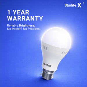 Buy Sturlite Inverter 10W LED Emergency Bulb| Bright Rechargeable Bulb| 3Hrs Battery Backup| CRI Tech and B22 Base Energy Efficient Lighting